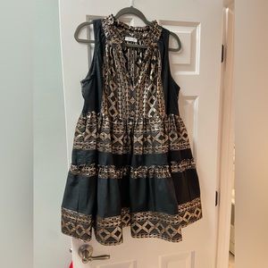 Lace The Label metallic geometric mini dress